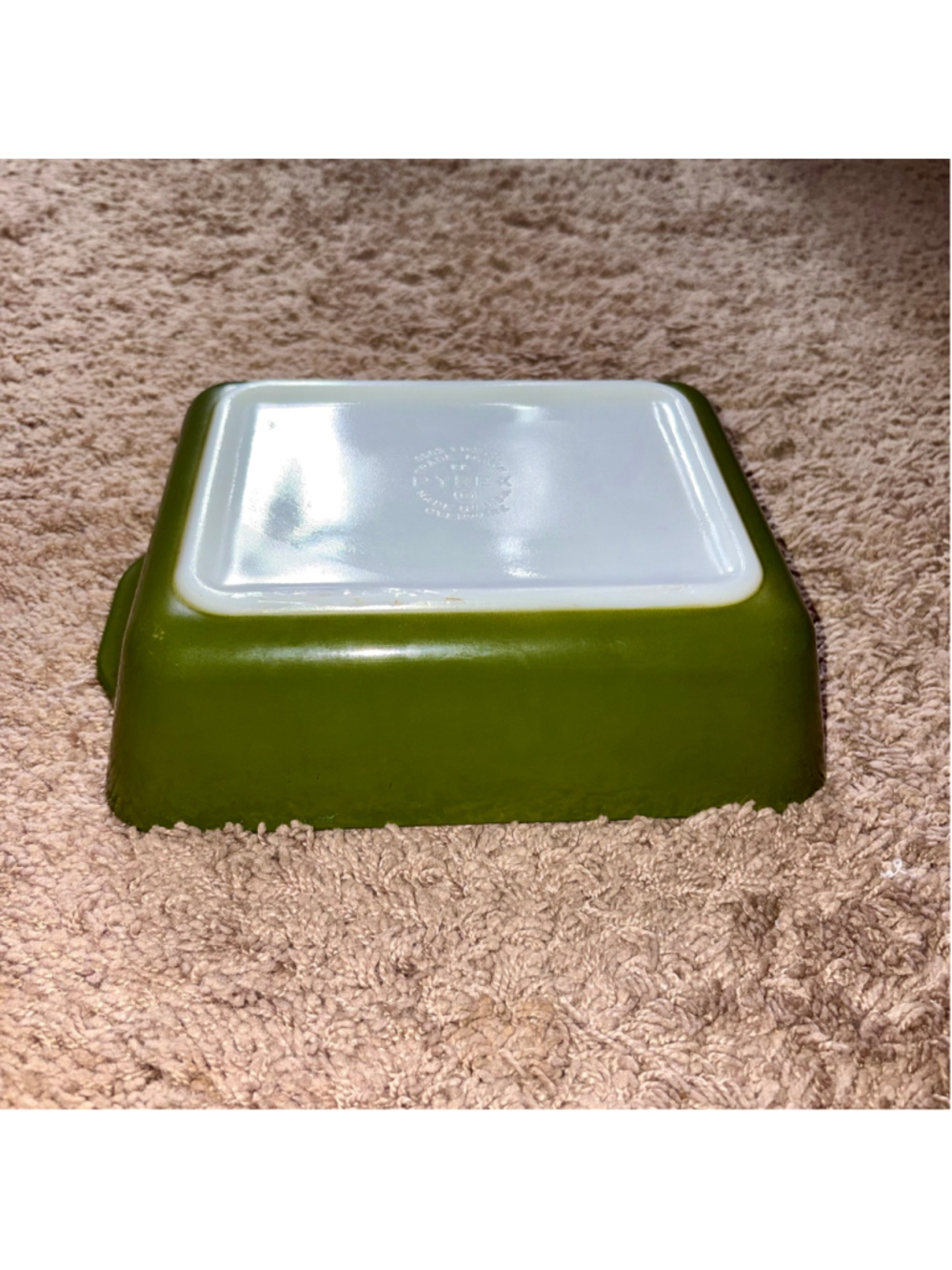 Vintage Pyrex Verde 0503 refrigerator dish